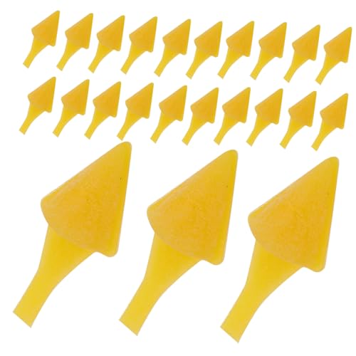 DECHOUS 100 Stück Kleines gelbes Hühnermaul Plüsch-Hühnerschnabel Sicherheitsschnäbel Mini-Hühnerschnabel DIY Tiervogel-Kükenschnabel Vogel Stofftier Plüschhuhn Stofftier Plastik Yellow von DECHOUS