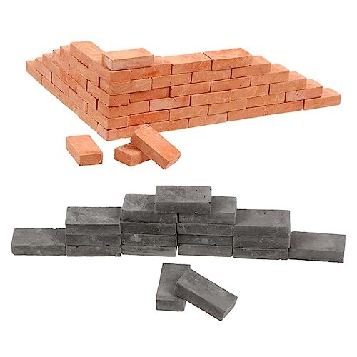 DECHOUS 100 Stück Maßstab Realistische Sandtisch Dekoration für Architektur DIY Landschaftsbau Leichte Langlebige Backsteine für Kreative Bastelprojekte DECHOUS 100 Stück Maßstab Realistische Sandtisch Dekoration für Architektur DIY Landschaftsbau Leichte Langlebige Backsteine für Kreative Bastelprojekte von DECHOUS
