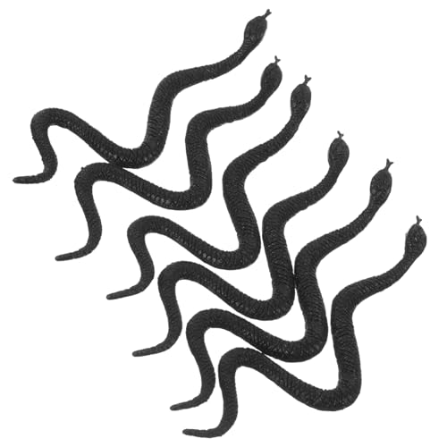 DECHOUS 100 Stück Nachgemachtes Schlangenspielzeug Spielzeugschlangen Lebensecht Realistisch Halloween-simulationsschlange Dekoration Party Mini-Schlange Halloween-Schlange Plastik Black DECHOUS 100 Stück Nachgemachtes Schlangenspielzeug Spielzeugschlangen Lebensecht Realistisch Halloween-simulationsschlange Dekoration Party Mini-Schlange Halloween-Schlange Plastik Black von DECHOUS