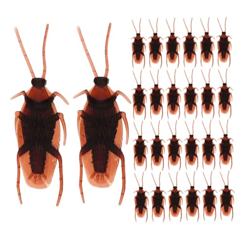 DECHOUS 100 Stück Simuliertes Kakerlakenspielzeug Realistische Kakerlaken Halloween Kakerlaken Trickspiel-Requisite Gruseliges Halloween- Beängstigend Gefälscht Brown Plastik DECHOUS 100 Stück Simuliertes Kakerlakenspielzeug Realistische Kakerlaken Halloween Kakerlaken Trickspiel-Requisite Gruseliges Halloween- Beängstigend Gefälscht Brown Plastik von DECHOUS