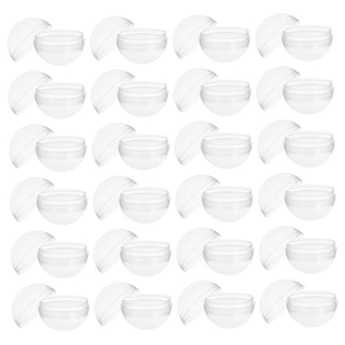 DECHOUS 100 -teilige Verkaufsmaschinenkapseln Transparente Plastikkugeln Öffnen Plastikkapseln Transparente Leere Spielzeug Nachfüllbare Kunststoffkugeln von DECHOUS