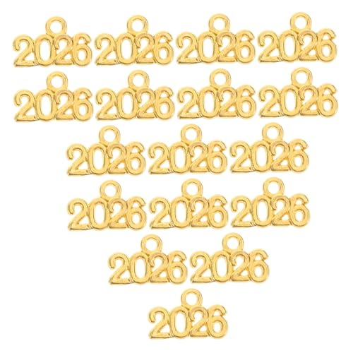 DECHOUS 100Stücke DIY Legierung Schlüsselanhänger Charms Jahr Anhänger Für Schmuckherstellung Und Basteldekorationen Goldfarben Taschen Und Schlüssel von DECHOUS