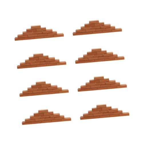 DECHOUS 100Stücke Ziegelstein Aus Lehmmaterial Für Sandtisch Dekoration DIY Landschaftsmodelle Und Langlebig Und Sicher Der Anwendung von DECHOUS