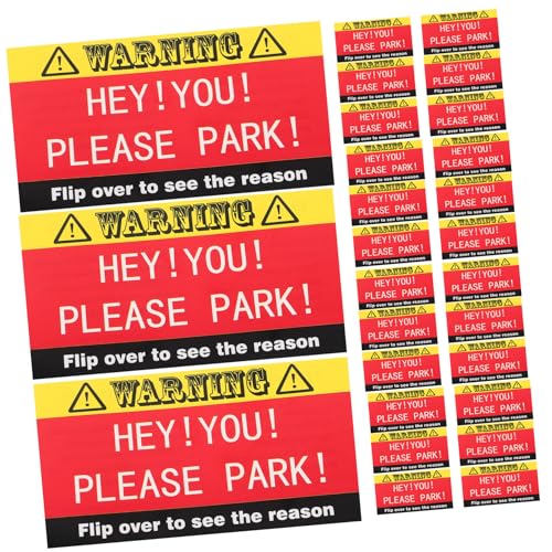 DECHOUS 100pcs Lustige Parkverletzungskarten Sie Geparkt Sie Schlechte Notizen Humorvolle Warnaufkleber Für Schlechte Parkplätze Kleine Vorsichtsschilder Für Autos von DECHOUS