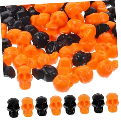 DECHOUS Halloween Ornamente 100pcs Mini Kunststoff Totenköpfe Geisterhafte Dekoration Für Partys DECHOUS Halloween Ornamente 100pcs Mini Kunststoff Totenköpfe Geisterhafte Dekoration Für Partys von DECHOUS