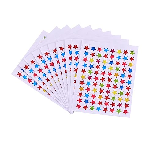 DECHOUS 10Stücke Farbige Stern Aufkleber Belohnungsaufkleber Für Selbstklebende Etiketten Für Schulprojekte Und Kreative Bastelarbeiten DECHOUS 10Stücke Farbige Stern Aufkleber Belohnungsaufkleber Für Selbstklebende Etiketten Für Schulprojekte Und Kreative Bastelarbeiten von DECHOUS