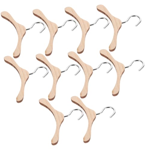 DECHOUS 10Stücke Holz Kleiderbügel Für Bjd Puppen Hölzerne Puppenaufhänger Für Puppenkleidung Platzsparende Puppenkleiderbügel Aus Natürlichem Holz DECHOUS 10Stücke Holz Kleiderbügel Für Bjd Puppen Hölzerne Puppenaufhänger Für Puppenkleidung Platzsparende Puppenkleiderbügel Aus Natürlichem Holz von DECHOUS