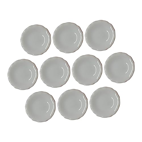 DECHOUS 10Stücke Mini Keramikplatten Für Puppenhaus DIY Zubehör Für Miniaturhäuser Dekorative Teetassenuntersetzer Für Garten Dekoration DECHOUS 10Stücke Mini Keramikplatten Für Puppenhaus DIY Zubehör Für Miniaturhäuser Dekorative Teetassenuntersetzer Für Garten Dekoration von DECHOUS