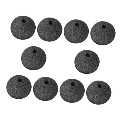 DECHOUS 10Stücke Schwarze Clownnase für Cosplay und Halloween und Leichte Accessoires für Bühnenaufführungen und Kreative Verkleidungen DECHOUS 10Stücke Schwarze Clownnase für Cosplay und Halloween und Leichte Accessoires für Bühnenaufführungen und Kreative Verkleidungen von DECHOUS