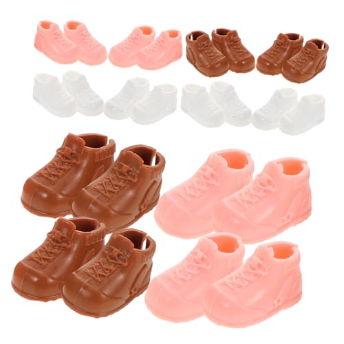 DECHOUS 12 Paar Mini-puppenschuhe Für 17 cm Große Puppen, Spielzeughaus, Miniatur-Ornamente, High-top-Sneaker, Simulationsstiefel Für Bjd/ymy-Puppen, Maßstab 1/12, DIY-puppenhaus-zubehör DECHOUS 12 Paar Mini-puppenschuhe Für 17 cm Große Puppen, Spielzeughaus, Miniatur-Ornamente, High-top-Sneaker, Simulationsstiefel Für Bjd/ymy-Puppen, Maßstab 1/12, DIY-puppenhaus-zubehör von DECHOUS