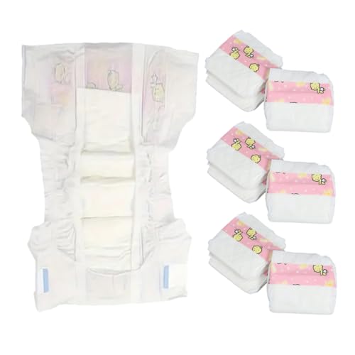 DECHOUS 12 Pcs Puppe Dressing Windel Windeln Puppe Zubehör Rosa PVC DECHOUS 12 Pcs Puppe Dressing Windel Windeln Puppe Zubehör Rosa PVC von DECHOUS