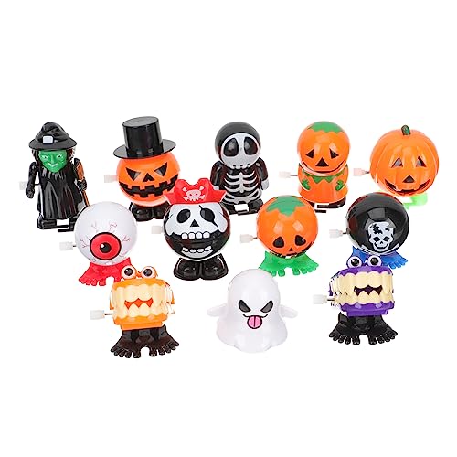 DECHOUS 12 Stück Aufzieh Halloween- Geisterspielzeug Aufziehen Uhrwerk Halloween- Halloween-aufziehspielzeug Frühlingsspielzeug Colorful Plastik von DECHOUS