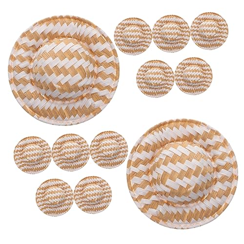 DECHOUS 12 Stück Exquisites Hutdekor Kleiner Hut Puppenhaus-Hut-Requisiten Mini-Hut-DIY-Requisite Puppenhaus -Accessoire Miniatur-mini-hüte Puppenhaus-webhut-Ornament Toilettenpapier DECHOUS 12 Stück Exquisites Hutdekor Kleiner Hut Puppenhaus-Hut-Requisiten Mini-Hut-DIY-Requisite Puppenhaus -Accessoire Miniatur-mini-hüte Puppenhaus-webhut-Ornament Toilettenpapier von DECHOUS