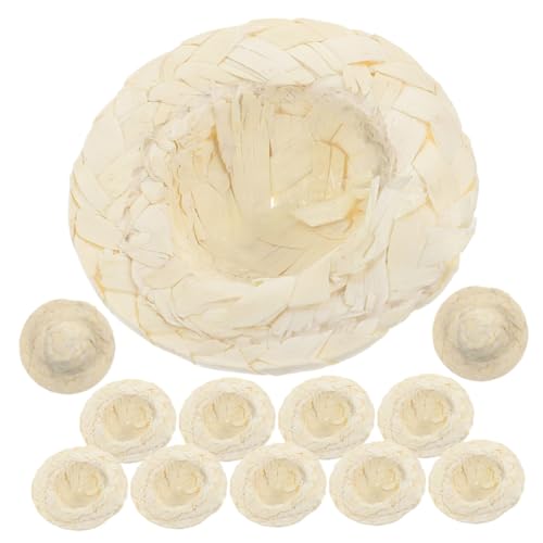 DECHOUS 12 Stück Mini-Strohhut Miniatur Winzige Hüte Strohhüte Mini-hüte Kleiner Bastelhut Gewebtes Hutdekor Dekorativer DIY-Hut Kleinste Bastelhüte Mini-Hut Gewebter Bastelhut DECHOUS 12 Stück Mini-Strohhut Miniatur Winzige Hüte Strohhüte Mini-hüte Kleiner Bastelhut Gewebtes Hutdekor Dekorativer DIY-Hut Kleinste Bastelhüte Mini-Hut Gewebter Bastelhut von DECHOUS