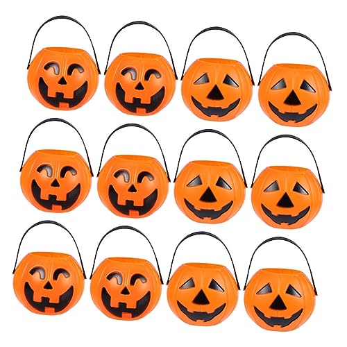 DECHOUS 12 Stück Tragbare Kürbiseimer Halloween Aufblasbare Halloween Süßigkeitenschale Gefälschte Halloween Tischdekoration Künstliche Kürbisse Halloween Zubehör Kürbis Süßigkeiten Eimer DECHOUS 12 Stück Tragbare Kürbiseimer Halloween Aufblasbare Halloween Süßigkeitenschale Gefälschte Halloween Tischdekoration Künstliche Kürbisse Halloween Zubehör Kürbis Süßigkeiten Eimer von DECHOUS