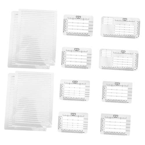 DECHOUS 12 Stück Vorlage Für Das Briefformat Briefumschläge Textvorlagen Multifunktionales Leitungsherrscher Vorlage Aus Kunststoff Schriftzeichen Journaling-lineal Plastik Beige DECHOUS 12 Stück Vorlage Für Das Briefformat Briefumschläge Textvorlagen Multifunktionales Leitungsherrscher Vorlage Aus Kunststoff Schriftzeichen Journaling-lineal Plastik Beige von DECHOUS