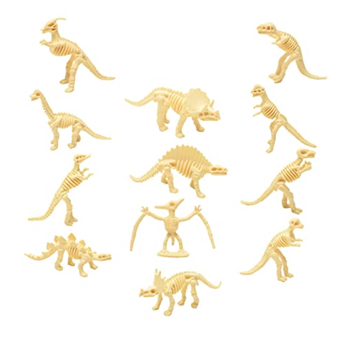 DECHOUS Pädagogisches Dinosaurier-Skelett-spielzeugset Für Jungen Und Mädchen 12-teilig Realistische Dinosauriermodelle Grabwerkzeug Zufälliger Stil von DECHOUS