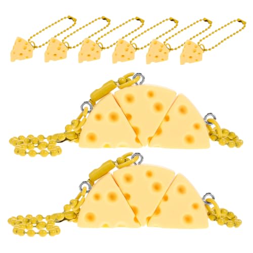 DECHOUS Niedlicher Käse-schlüsselanhänger Für Rucksack Handtasche Autoschlüssel Dekorativer Schlüsselanhänger Käse-dekorationen Party von DECHOUS