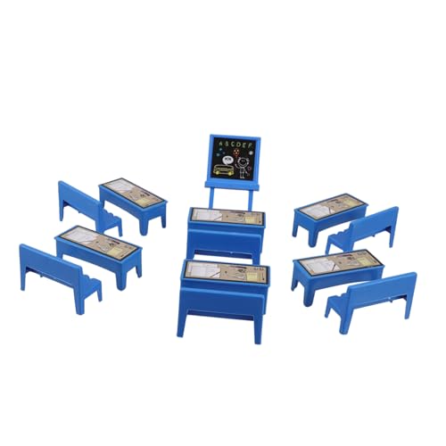 DECHOUS 13-teiliges Set Schreibtischspielzeug Für Schreibtischpuppen Holzpuppenhausmöbel Puppenhaus-schulbedarf Zubehör Für Puppenhäuser Puppenhaus Schreibtisch Plastik von DECHOUS