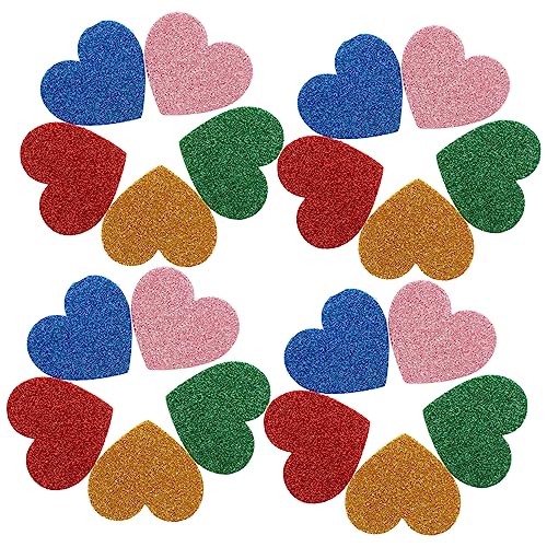 DECHOUS 15 Stück Aufkleber Herz Nagelaufkleber Kinderaufkleber Scrapbook Aufkleber Für Aufkleber Herz Klebende Herz Patches Selbstklebende Herz Herzen Herzaufkleber Kleiner Eva Schaum von DECHOUS