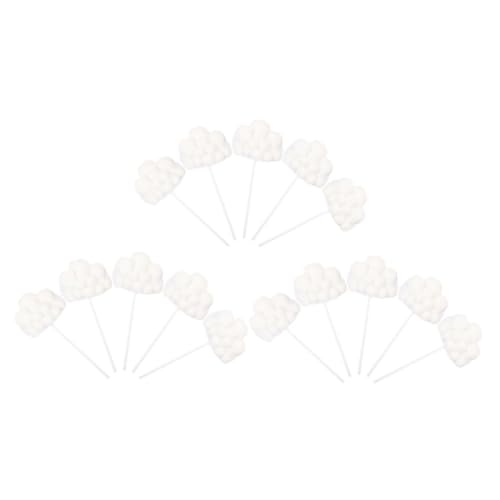 DECHOUS 15 Stück Teiliges Wolken Cake Topper Leichte Dekorative Tortendeko für Geburtstagsparty Vielseitig Einsetzbar für Kuchen Eis und Dessert Kreative Partydekoration in Weiß DECHOUS 15 Stück Teiliges Wolken Cake Topper Leichte Dekorative Tortendeko für Geburtstagsparty Vielseitig Einsetzbar für Kuchen Eis und Dessert Kreative Partydekoration in Weiß von DECHOUS