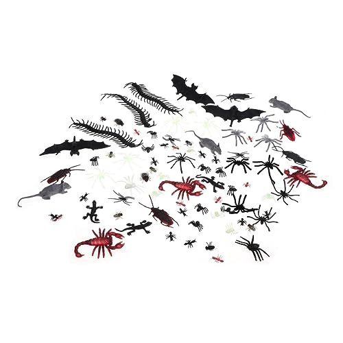 DECHOUS 150Stücke Streich Insekten Realistische Fake Spinnen Skorpione Und Fledermäuse Für Halloween Deko Und Scherzartikel Für Partys Und Aprilscherze von DECHOUS