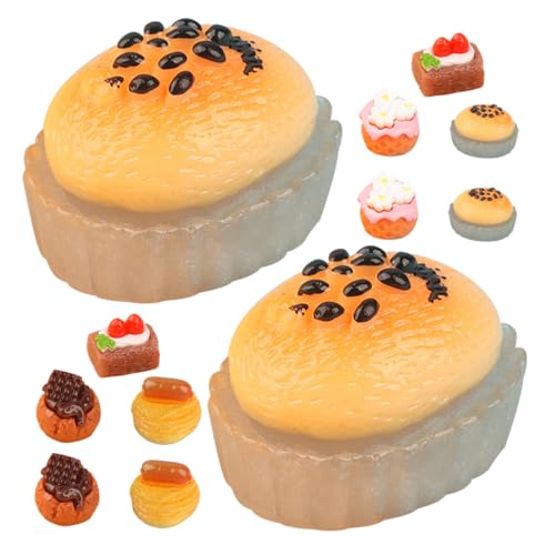 DECHOUS 15Stücke Kuchen Teiliges Dekorationsset Für Puppenhaus Realistische Gefälschte Lebensmittel Für Mini Zubehör Für Kreative Szenen DECHOUS 15Stücke Kuchen Teiliges Dekorationsset Für Puppenhaus Realistische Gefälschte Lebensmittel Für Mini Zubehör Für Kreative Szenen von DECHOUS