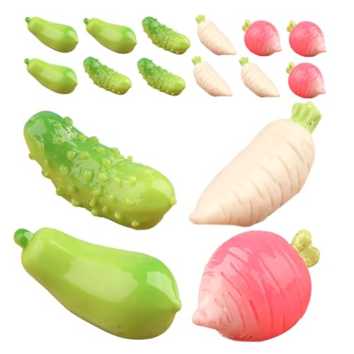 DECHOUS 16 Stück pflanzliches Modell künstlich simulieren Simulationsgemüse Zwiebel Anzeige für hochzeitsdekoration Gemüse Modell kleine Gemüsemodelle kleines Gemüse zur Dekoration PVC von DECHOUS