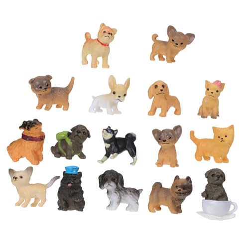 DECHOUS 16-teiliges Hundespielzeug-Set Spielset Figuren Puppen Entzückende Welpenfiguren Für Jungen Und Mädchen Zufällige Stile Heimdekoration DECHOUS 16-teiliges Hundespielzeug-Set Spielset Figuren Puppen Entzückende Welpenfiguren Für Jungen Und Mädchen Zufällige Stile Heimdekoration von DECHOUS
