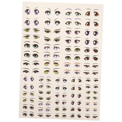 DECHOUS 1Blatt Cartoon Anime Augen Aufkleber Selbstklebende DIY Bastelaufkleber Für Kreative Projekte Für Dekoration Und Scrapbooking DECHOUS 1Blatt Cartoon Anime Augen Aufkleber Selbstklebende DIY Bastelaufkleber Für Kreative Projekte Für Dekoration Und Scrapbooking von DECHOUS