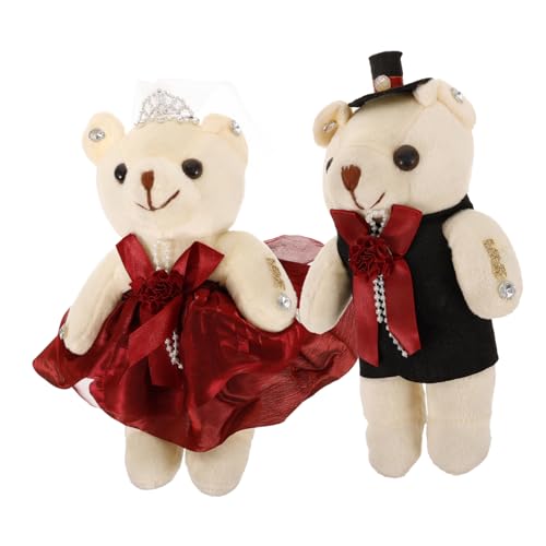 DECHOUS 1Paar Valentinstag Bärendekoration Farbige Für Hochzeitsautos Und Feierliche Anlässe Als Hochzeitsschmückung von DECHOUS