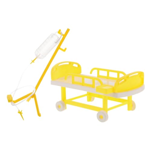 DECHOUS 1Satz Arztspielset Mit Medizinischem Bett Und Infusionsflasche Rollenspielzubehör Für Jungen Und Leicht Transportierbar Und Sicher von DECHOUS