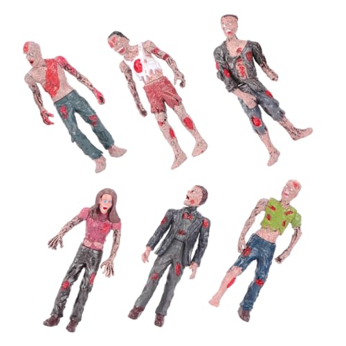 DECHOUS 1Satz Bewegliche Zombie Figuren Mini Zombie Puppen Simulierte Corpse Figuren Kunststoff Halloween Dekoration Für Sammler Und Fans Von Zombies von DECHOUS
