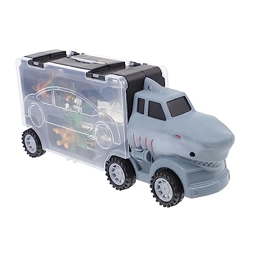 DECHOUS 1Satz Cartoon Tier Transporter LKW Kreatives Mit Dinosaurier Modellen Robuste Bauweise Für Jungen Für Jahren Fördert Und Lernen von DECHOUS
