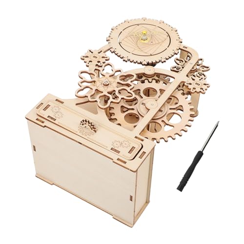 DECHOUS 1Satz DIY Holz Puzzle Musikbox Stifthalter Für Kreativen Zur Organisation Von Schreibtischutensilien Tragbar Erwachsene von DECHOUS