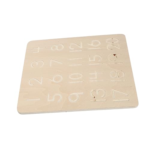 DECHOUS 1Satz Holz Schreibtafel Für Pädagogisches Mit Konkaven Und Konvexen Rillen Zum Schreiben Frühe Bildungsspielzeug Aus Buchenholz Für Kreatives Lernen von DECHOUS
