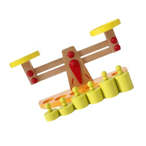 DECHOUS Kinder Balance Waage Spielzeug Holz Kinder Pädagogisches Spielzeug Lernen Balance & Numerische Berechnung Sicher & von DECHOUS