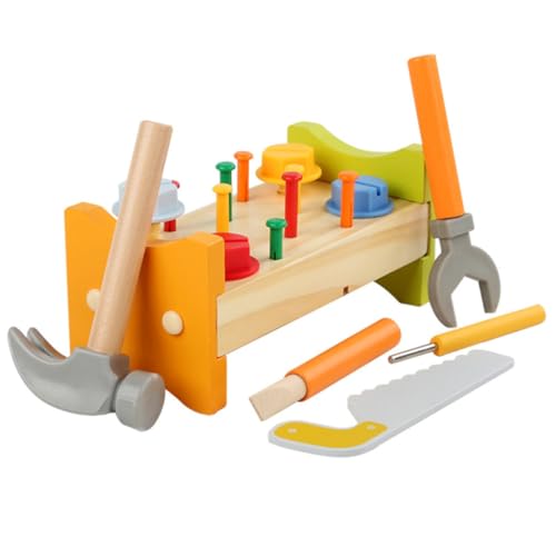 DECHOUS 1Satz Holzspielzeug für Poching Peg mit Hammer Sicheres Langlebiges Lernspielzeug für Kleinkinder Pädagogisches für Frühe Entwicklung DECHOUS 1Satz Holzspielzeug für Poching Peg mit Hammer Sicheres Langlebiges Lernspielzeug für Kleinkinder Pädagogisches für Frühe Entwicklung von DECHOUS
