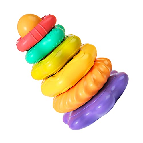 DECHOUS 1Satz Kreatives Regenbogen Stapelspielzeug Für Teiliges Aus Pädagogisches Lernspielzeug Frühen Entwicklung Und Koordination Und Sicher von DECHOUS
