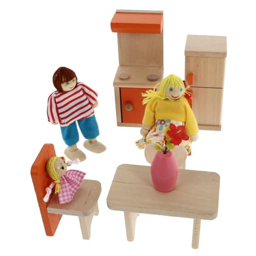 DECHOUS 1Satz Küchenmöbel Für Emulation Möbelmodell Für Puppenhaus Pädagogisches Mit Mini Simulationsmöbeln Und Figuren Für Rollenspiele Jahren von DECHOUS