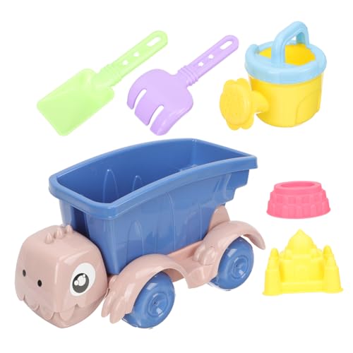 DECHOUS 1Satz Sandspielset Für Strandspielzeug Mit LKW Sandformen Schaufeln Und Eimer Für Outdoor Spaß Am Strand Sandkasten Vielseitiges Sandspielzeug Bunten Farben von DECHOUS