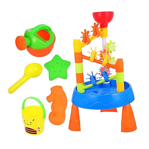 DECHOUS Strandtisch-spielzeugset Für Drinnen Und Draußen – Strandspielzeug Für Kinder Mit Windmühle Und Tischform – Sicherer Kunststoff Und Klein – Kreativer Spaß Für Kinder von DECHOUS