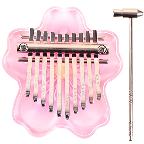 DECHOUS 1Satz Tasten Mini Kalimba Fingerklavier Einfache Kalimba Für Anfänger Und Handgefertigt Aus Acryl Mini Musikinstrument Für Kreative Lernstunden Lernanleitung von DECHOUS