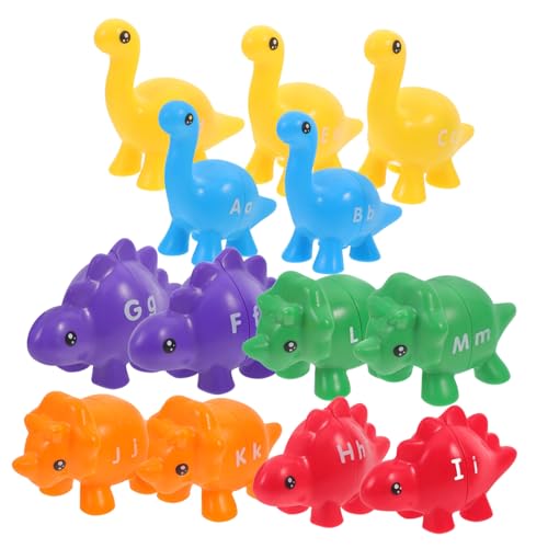 DECHOUS 1Satz Teiliges Dinosaurier Alphabet Matching Für Lernspielzeug Kognitiven Fähigkeiten Mit Dinosaurierformen Und Aufbewahrungstasche Montessori von DECHOUS