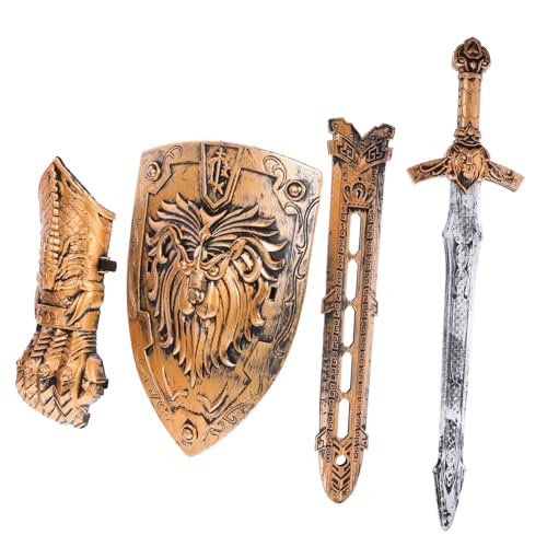 DECHOUS 1Satz Teiliges Ritter Nachbildung Für Jungen Und Schild Requisite Für Bühnenaufführungen Und Kostümpartys Für Cosplay Und Rollenspiele DECHOUS 1Satz Teiliges Ritter Nachbildung Für Jungen Und Schild Requisite Für Bühnenaufführungen Und Kostümpartys Für Cosplay Und Rollenspiele von DECHOUS