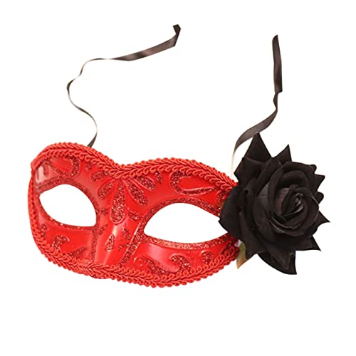DECHOUS 1Stück Halbgesichtsmaske Für Erwachsene Und Rosenmaske Für Karneval Halloween Und Maskenball Realistische Und Stilvolle Party Maske DECHOUS 1Stück Halbgesichtsmaske Für Erwachsene Und Rosenmaske Für Karneval Halloween Und Maskenball Realistische Und Stilvolle Party Maske von DECHOUS