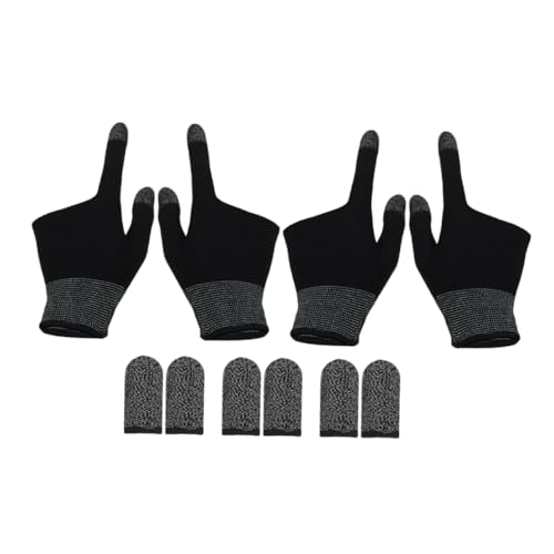 DECHOUS 2 Handschuhe Ultradünne Mobile Gaming-Handschuhe Fingerhülle Für Handyspiele Handyspiel-fingerspitzen Fingerhülle Für Gaming-handys Fingerhülle Für Spiele Graphen von DECHOUS