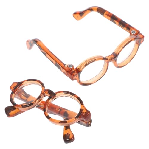 DECHOUS 2 Paare Mini Puppenbrillen Leopardmuster Kreative Kunststoff-Sonnenbrillen Puppenaccessoires Modische Mini Eyeglasses Requisiten Langlebig und Stilvoll für Bjd Puppen DECHOUS 2 Paare Mini Puppenbrillen Leopardmuster Kreative Kunststoff-Sonnenbrillen Puppenaccessoires Modische Mini Eyeglasses Requisiten Langlebig und Stilvoll für Bjd Puppen von DECHOUS