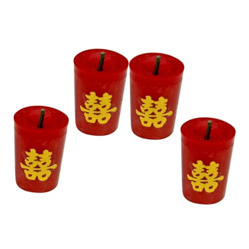 DECHOUS 2 Paare Puppenhauskerzen Dekorationen Braut Gefälscht Puppenhauszubehör Miniatur-puppenstubenlicht Puppenstubenkerze Hochzeit Mikrolandschaftsmodelle Kleine Hausdekoration Rot Harz DECHOUS 2 Paare Puppenhauskerzen Dekorationen Braut Gefälscht Puppenhauszubehör Miniatur-puppenstubenlicht Puppenstubenkerze Hochzeit Mikrolandschaftsmodelle Kleine Hausdekoration Rot Harz von DECHOUS