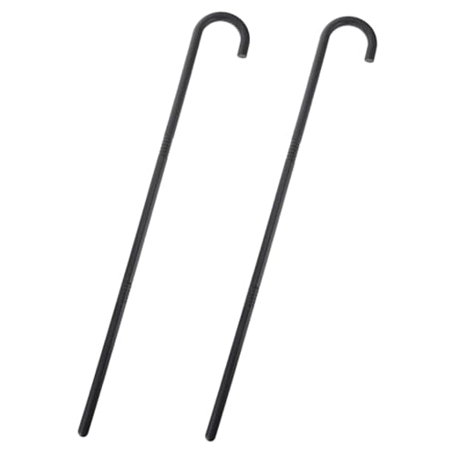 DECHOUS 2 Sätze Cross-Dressing-Requisiten Und Krücken Stock Dekorative Krücken Krückenpolsterung Behandeln Pennyweise Halloween Realistisch Gefälscht Prop-Stick Stütze Black Plastik von DECHOUS